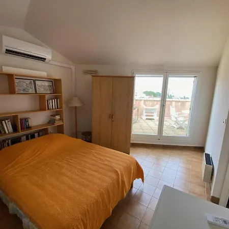 Climatise 2 Pieces Avec Solarium Pour 4 Personnes, Parking Prive, Proche - Fr-1-335-166 Hyères